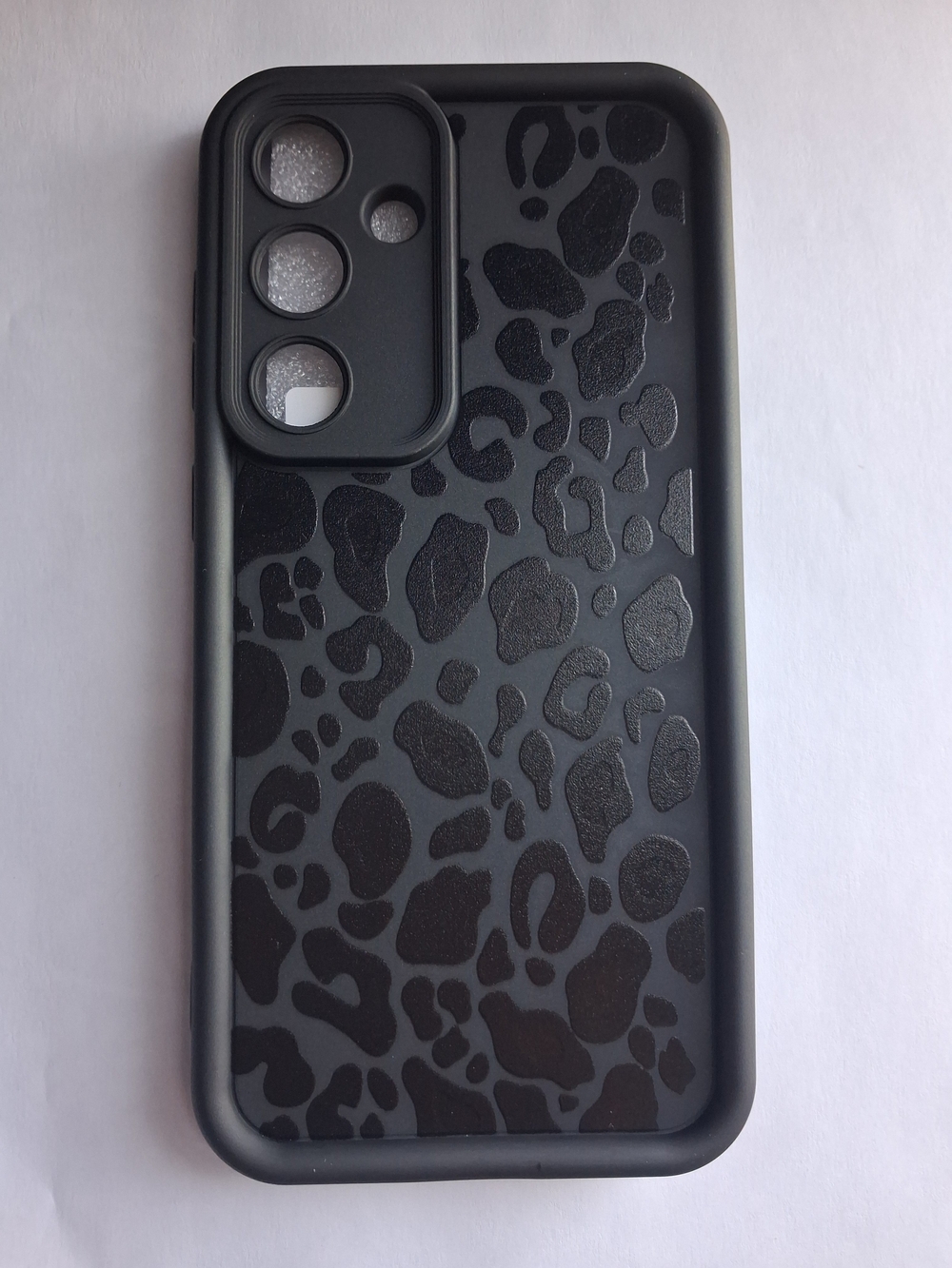 Black Lightweight Jelly Phonecase Print Pattern Samsung S24 Fe